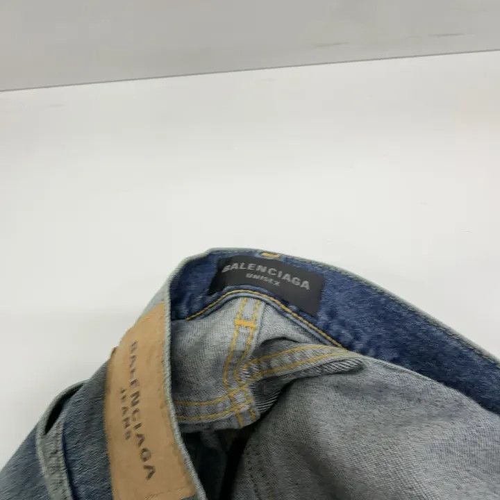 Balenciaga Balenciaga Balenciaga Blue HighWaisted Denim Pants -2507 Size US 27 - 5 Thumbnail