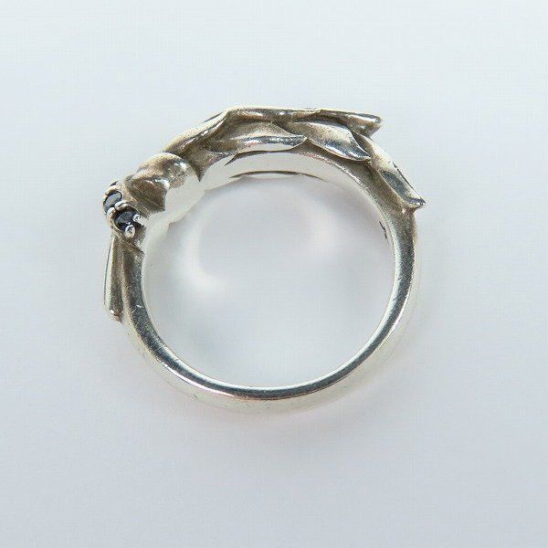 Japanese Brand KONRON Feather Stone Ring / Silver / Sz 5 Size ONE SIZE - 7 Thumbnail