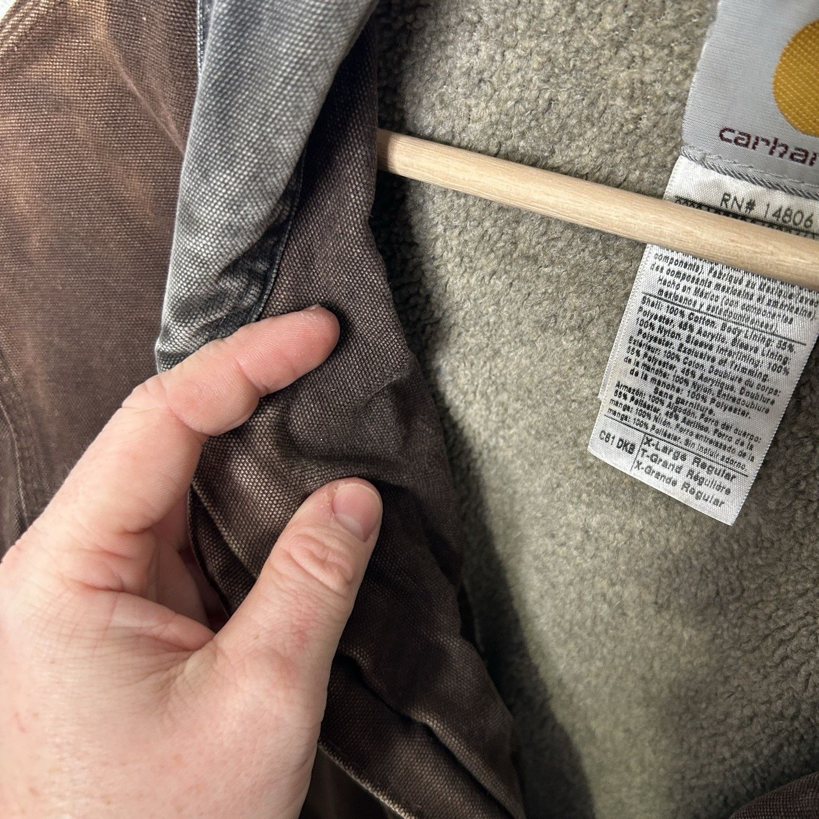 Carhartt Vintage Carhartt Sherpa-Lined Ridge Jacket “Dark Brown” C61 Size US XL / EU 56 / 4 - 15 Thumbnail