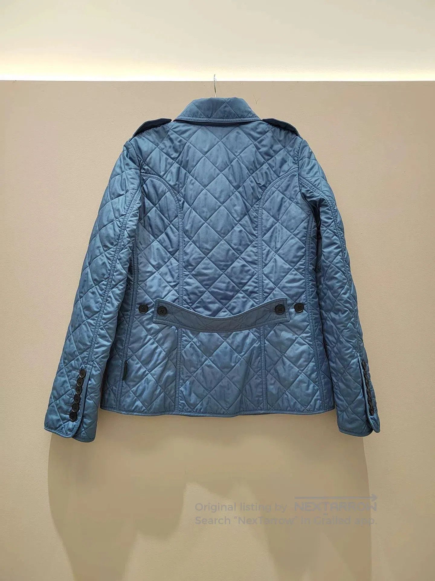 Burberry Burberry London Blue Cotton Coat. Size US M / EU 48-50 / 2 - 2 Thumbnail