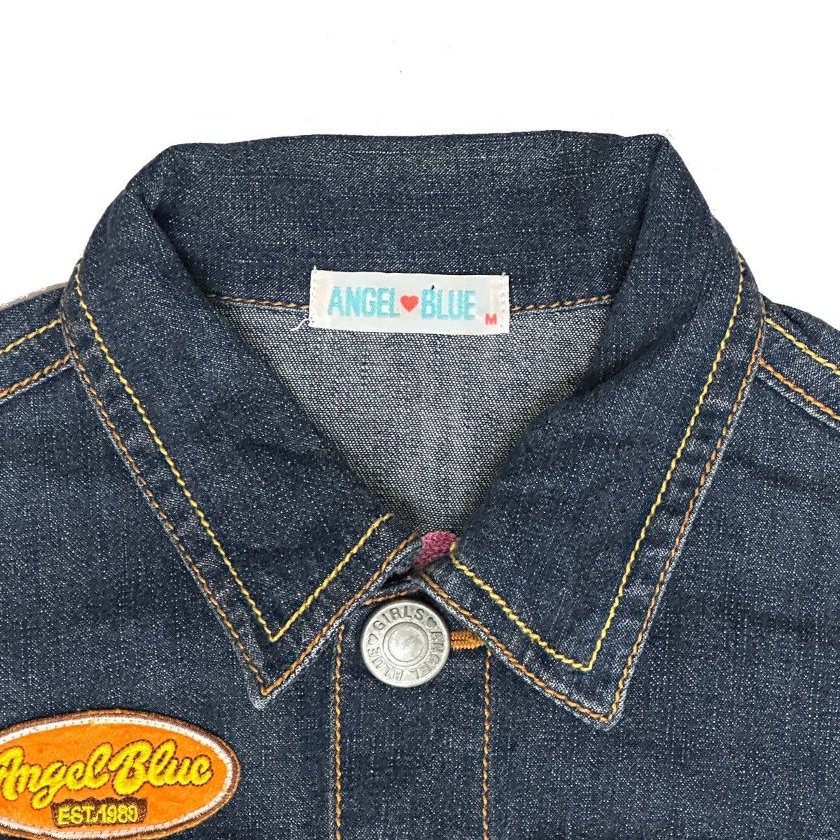 Angel Blue × Japanese Brand Angel Blue Embroidered, Printed and Patched Denim Jacket Size US M / EU 48-50 / 2 - 4 Thumbnail