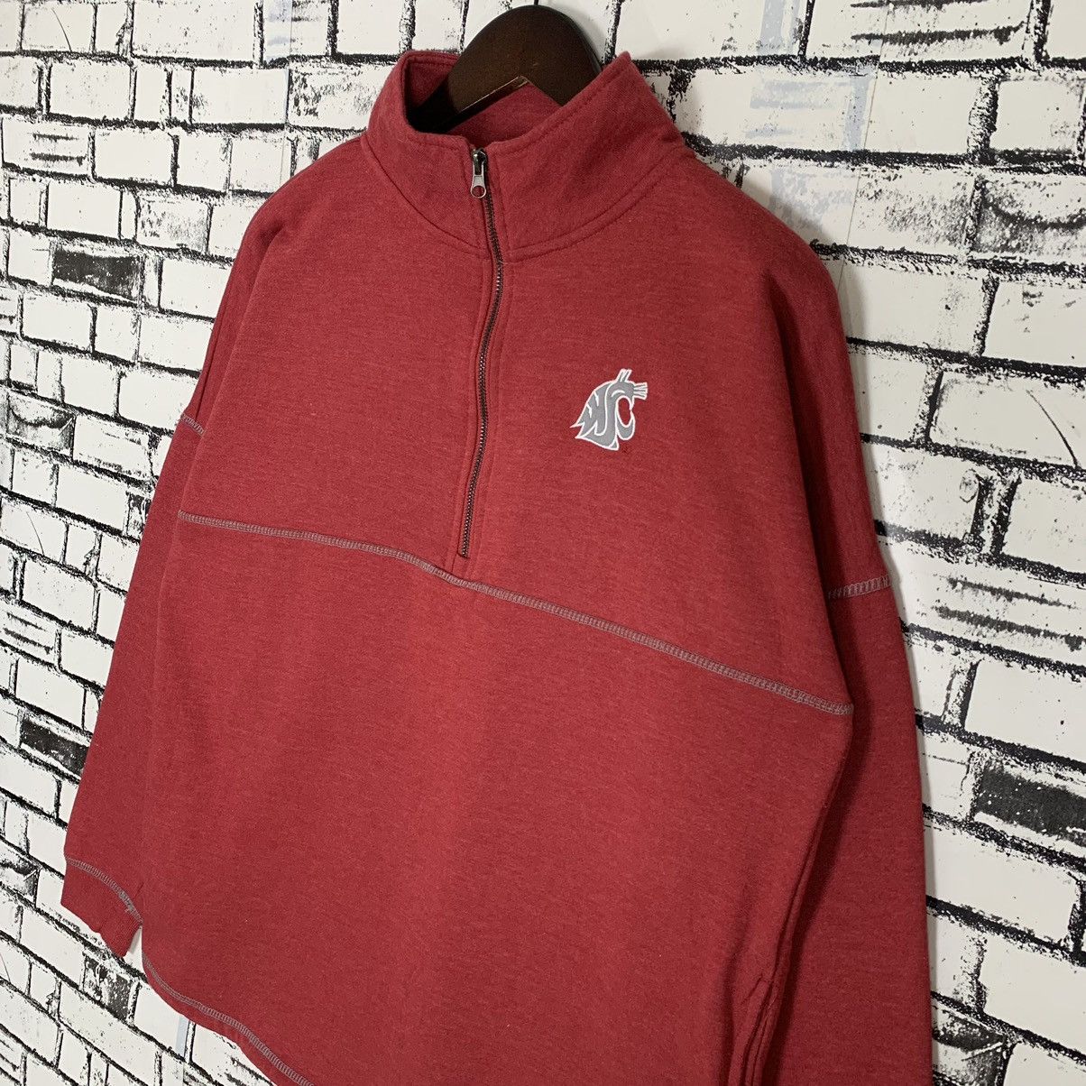 Vintage Washington State University Cougars Small Logo Half Zip Size US L / EU 52-54 / 3 - 4 Thumbnail