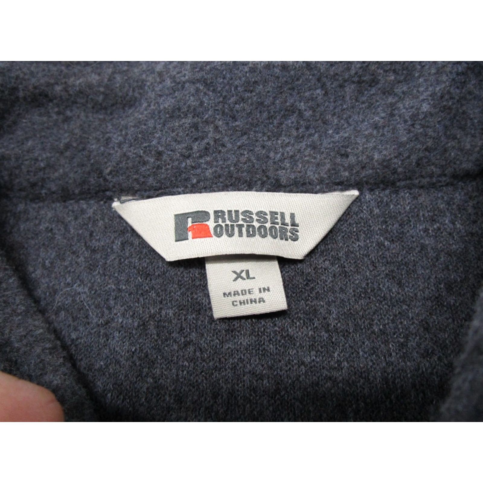 FALKE Russell Outdoors Shirt Shacket XL Gray Cotton Flannel Jacket Snap Up Mid-Length Lined Vintage: No Size US XL / EU 56 / 4 - 2 Thumbnail