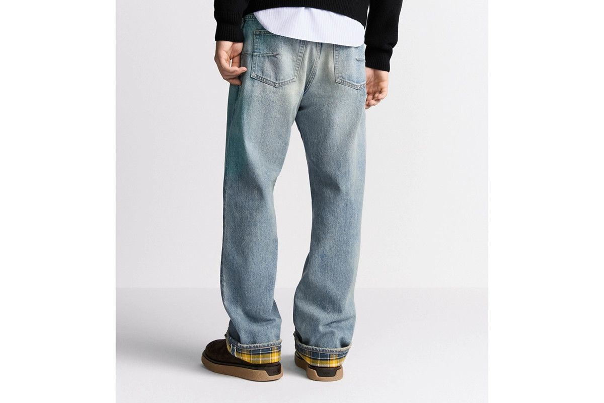 Dior o1bcso1str0326 Heritage Jeans with Checkered in Blue Size US 32 / EU 48 - 6 Thumbnail