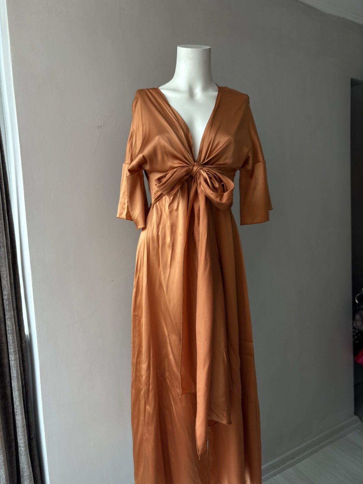 Vintage Italian mr.mrs.shirt silk dress Size L / US 10 / IT 46 - 15 Thumbnail