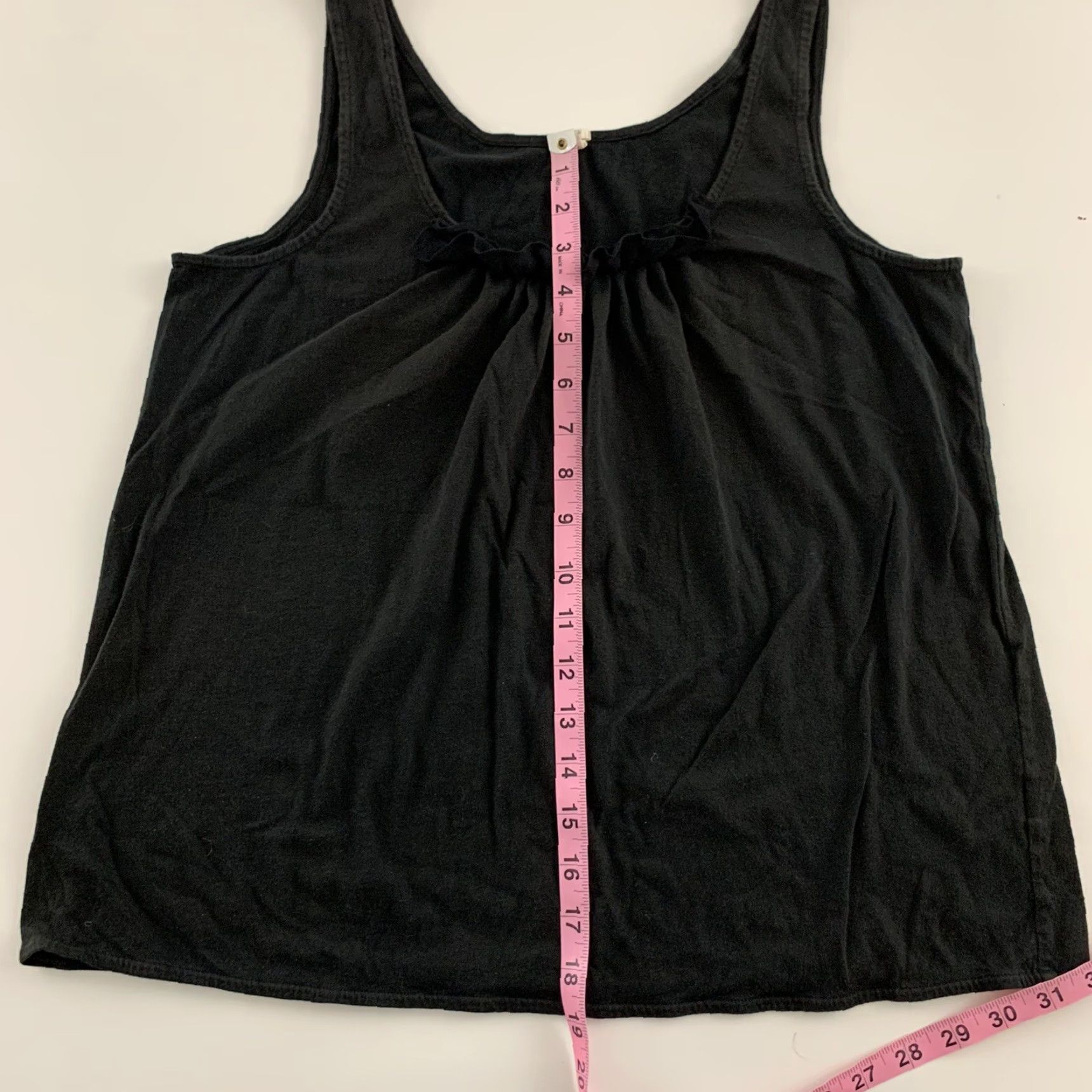 J.Crew J. Crew Sleeveless Ruffle Tank Top XS Women solid Black Size XS / US 0-2 / IT 36-38 - 5 Thumbnail