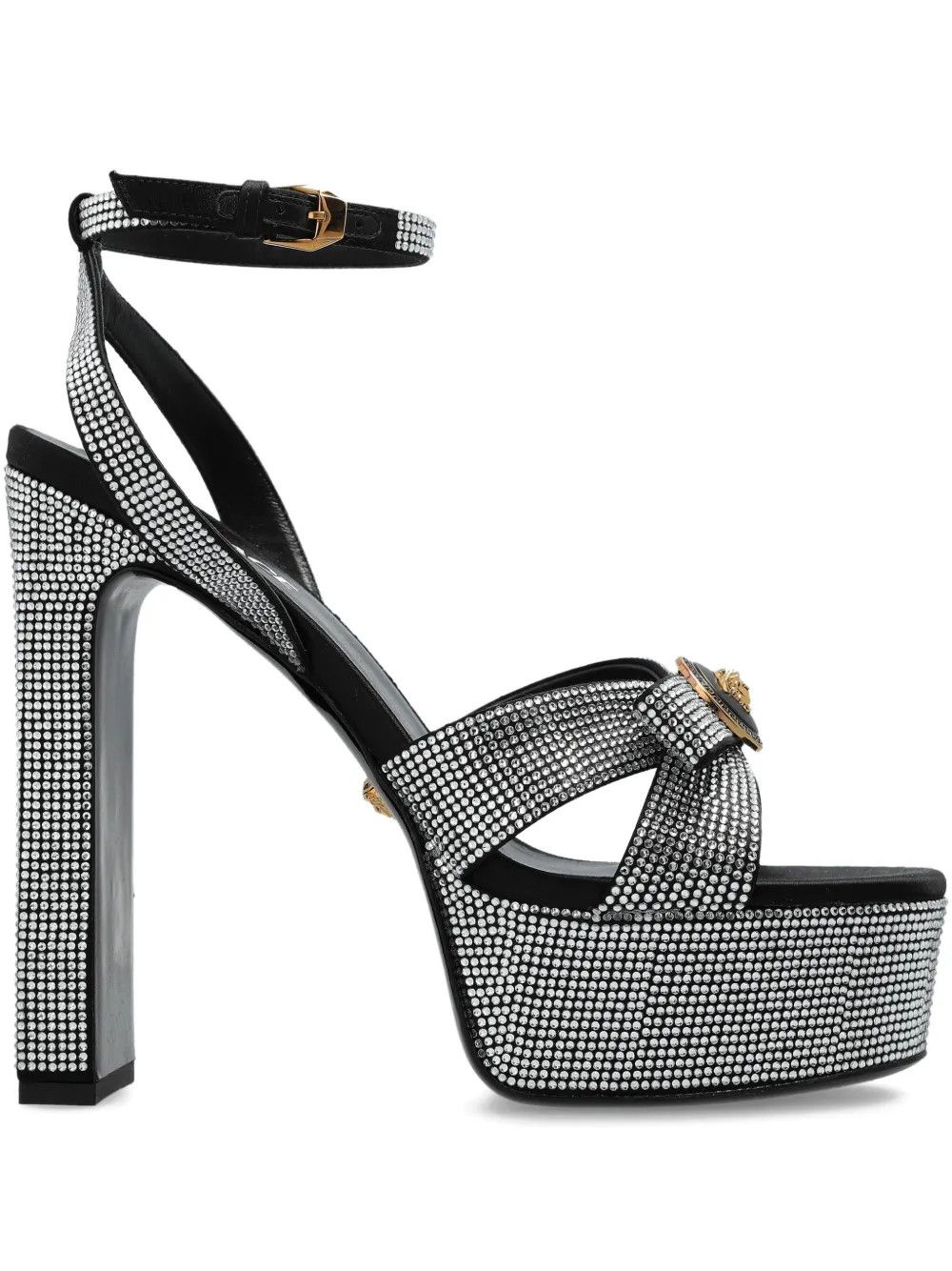 Versace os11x0326 Crystal-Embellished Platform Sandals in Multicolor Size US 8 / IT 38 - 1 Thumbnail