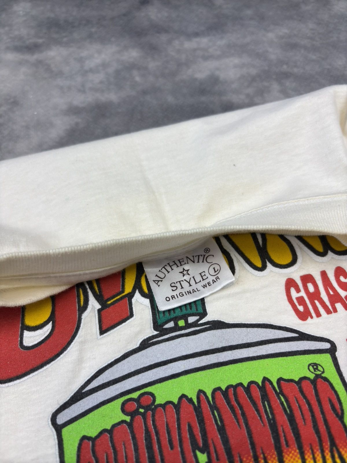 Vintage T-shirt weed marijuana tee cannabis thc vintage 90s humor Size US L / EU 52-54 / 3 - 3 Thumbnail