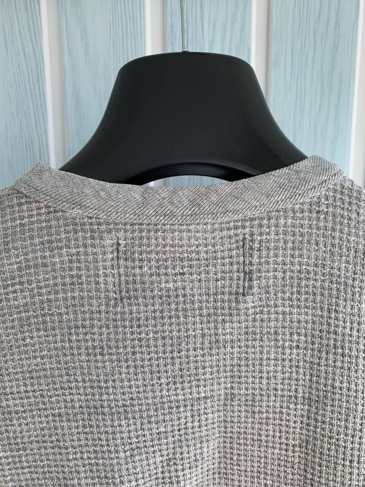 Our Legacy Our Legacy AW 2014 Spun Sumo Women Gray Waffle Knit T-Shirt Size M / US 6-8 / IT 42-44 - 7 Thumbnail