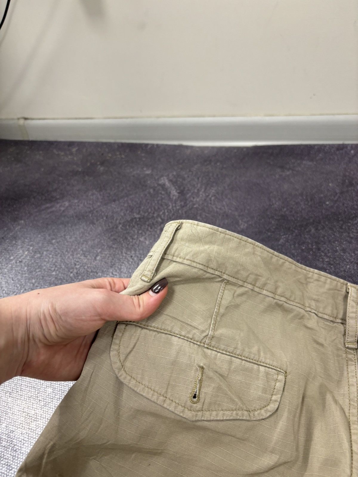 Levi's Vintage Levi’s USA Mustard Military Hype Cargo Shorts Size US 31 - 10 Thumbnail