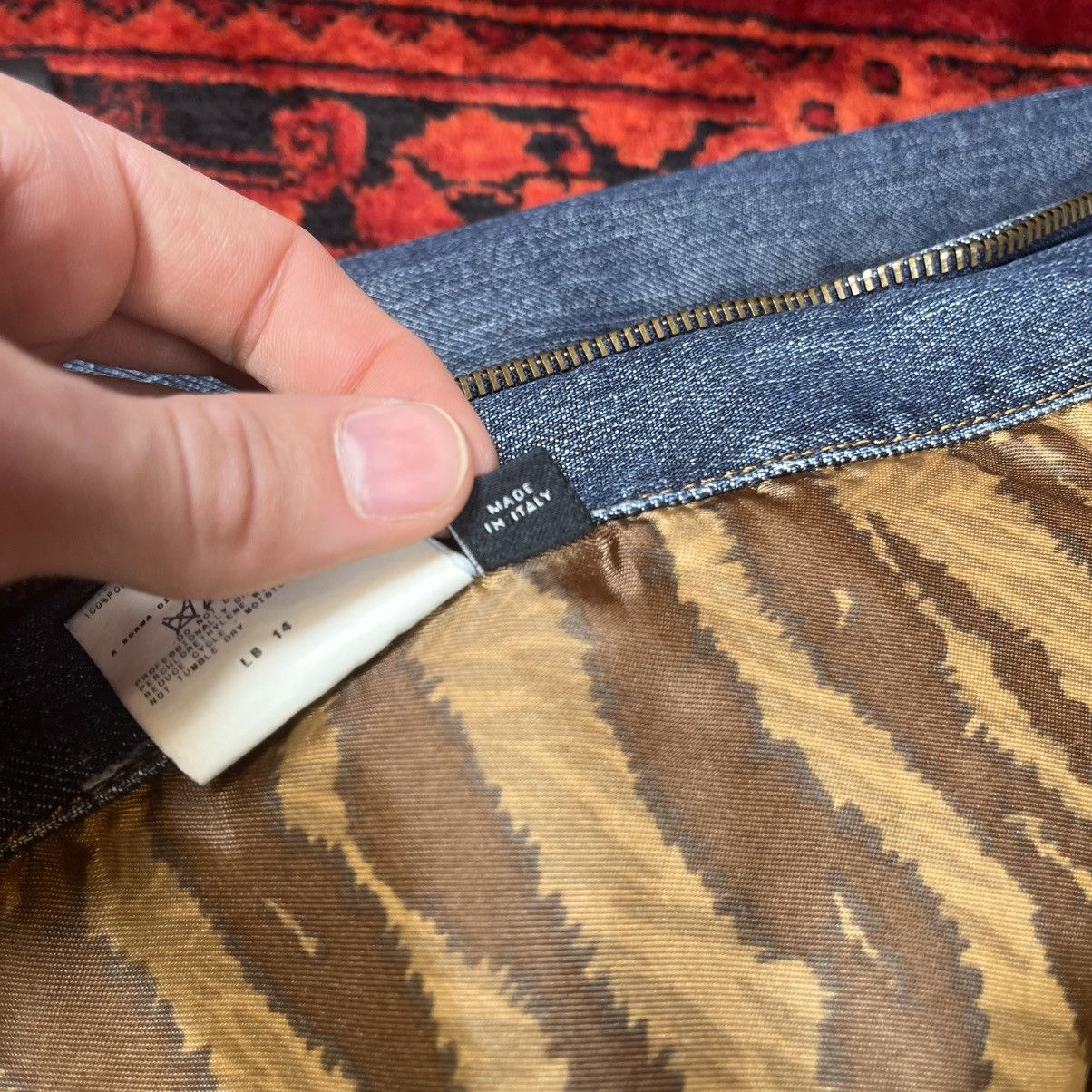 Dolce & Gabbana Dolce & Gabbana Denim Jacket Tiger Lining Logo Back Patch Size L / US 10 / IT 46 - 18 Thumbnail
