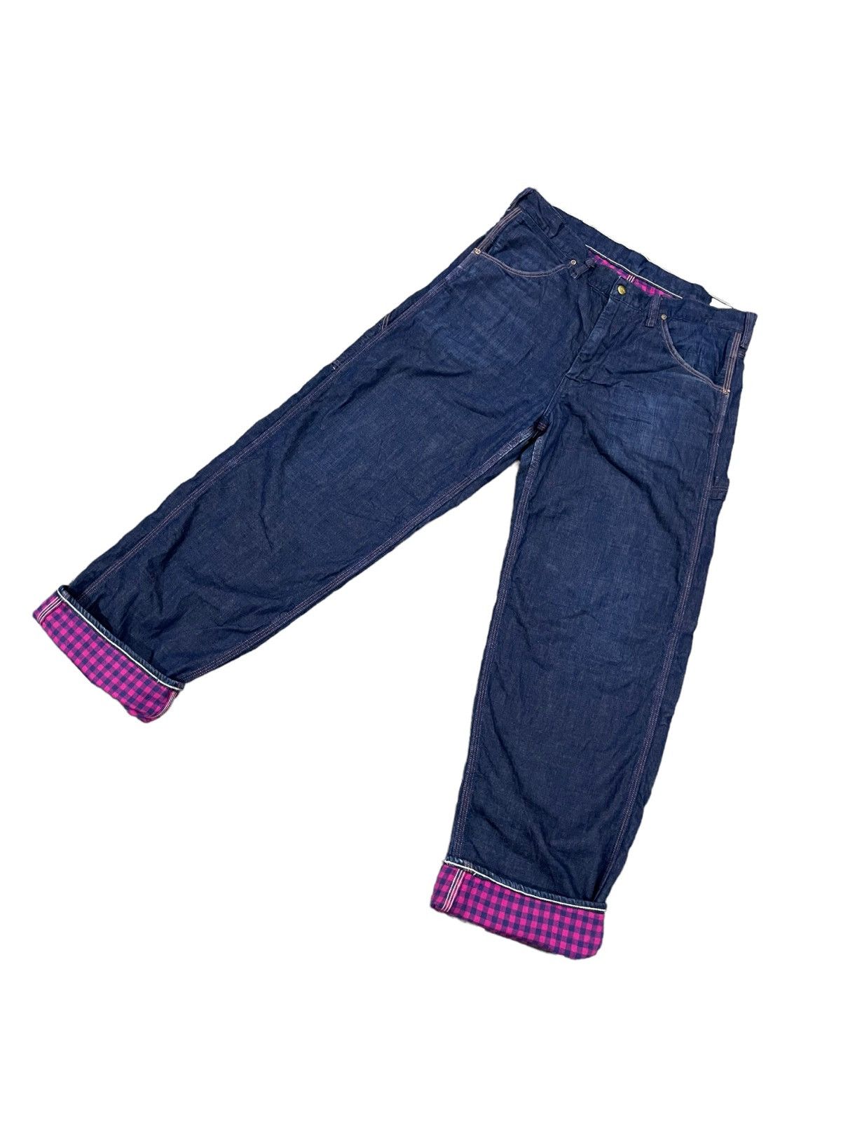 Japanese Brand Orslow Carpenter Blanket Lining Pants Size US 34 / EU 50 - 4 Thumbnail