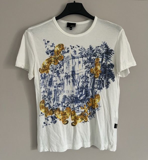 Just Cavalli Just Cavalli S/S 2007 Toile-de-Jouy × Gold Baroque Tee Size US M / EU 48-50 / 2 - 3 Thumbnail