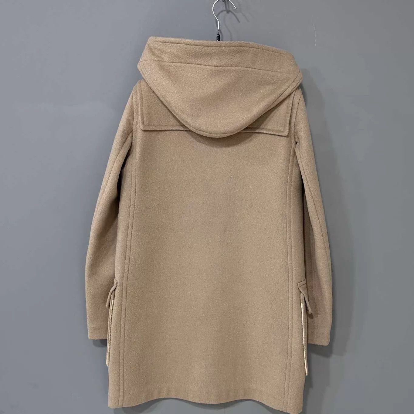 Burberry Burberry Women's UK4 Check Camel Button Wool Coat Size XS / US 0-2 / IT 36-38 - 3 Thumbnail
