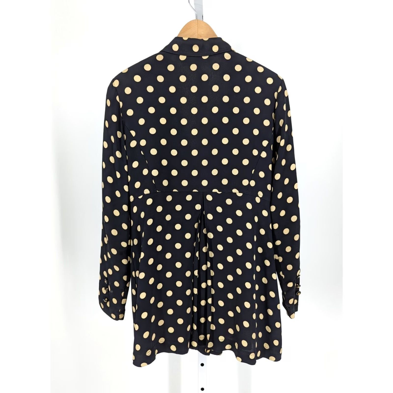 Betsey Johnson VINTAGE Betsey Johnson Polka Dot Navy Paneled Jacket Oversized Small USA 36 Womens 90s Jacket Size S / US 4 / IT 40 - 3 Thumbnail