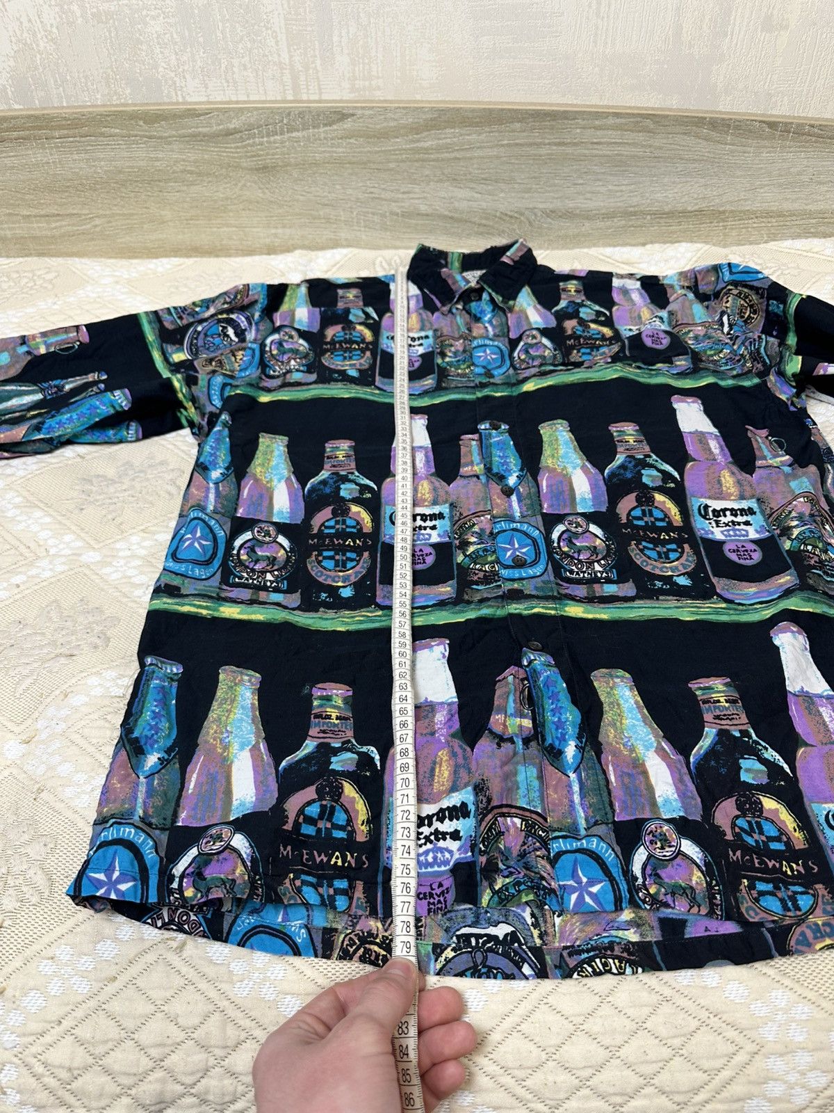 Mambo 🔥 Corona Extra Beer Big Art Button Up Shirt Guinness Versace Size US M / EU 48-50 / 2 - 10 Thumbnail