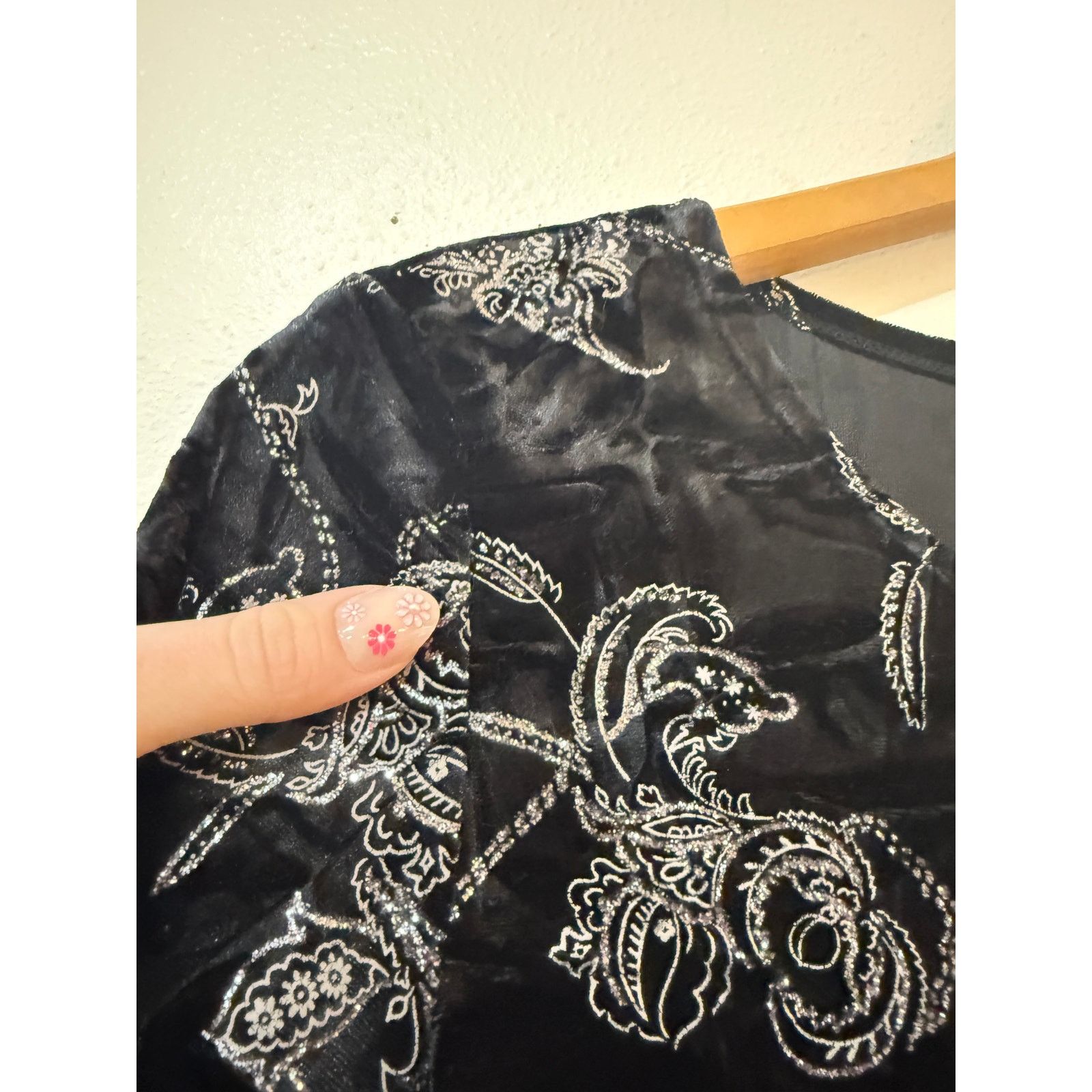 Other Y2K Goth Fairy Velvet Sparkle Top Size S / US 4 / IT 40 - 5 Thumbnail
