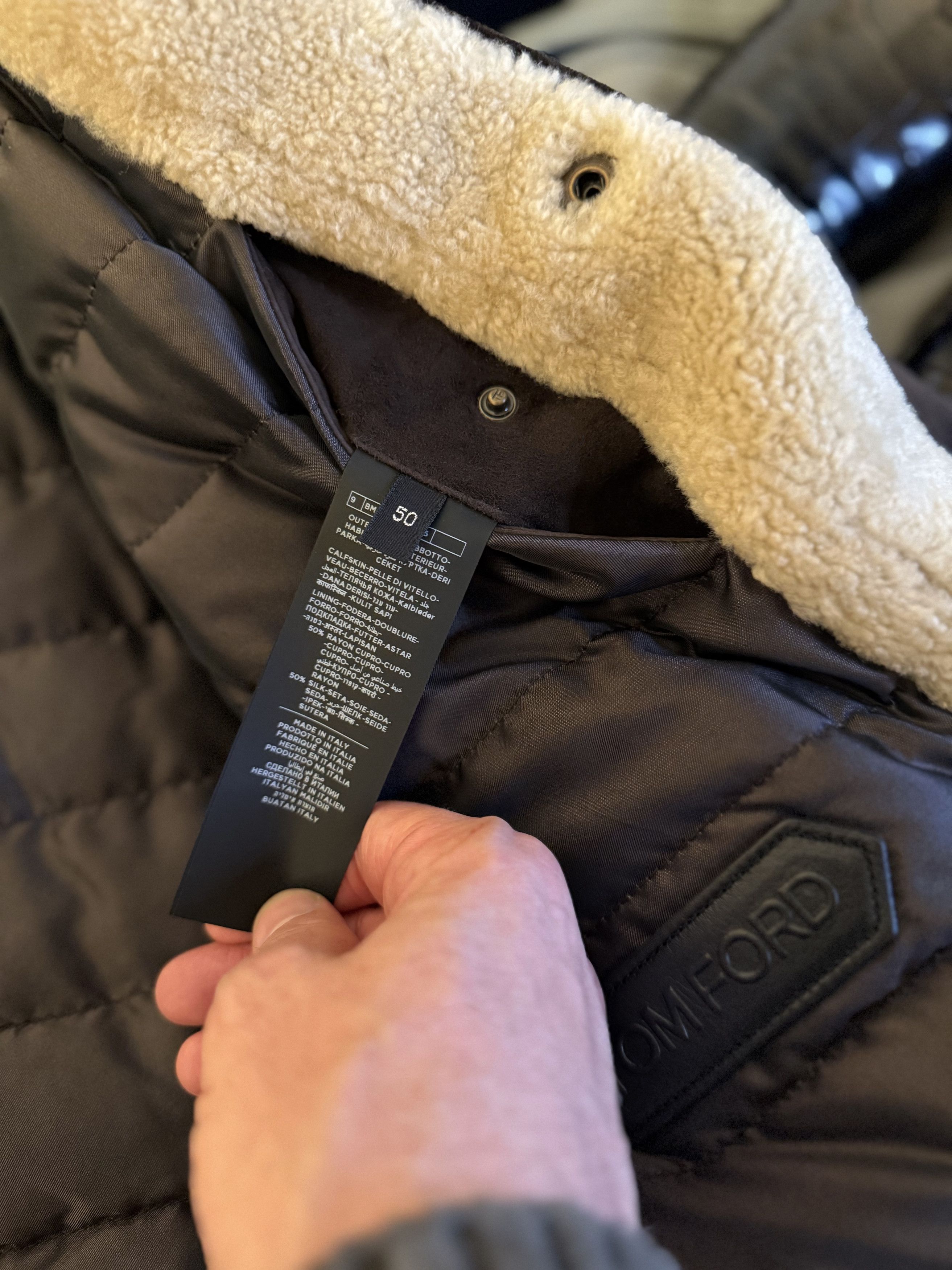 Tom Ford A-List Celeb Favorite, Coveted $9,800 w/tax Suede Shearling Size US M / EU 48-50 / 2 - 24 Thumbnail