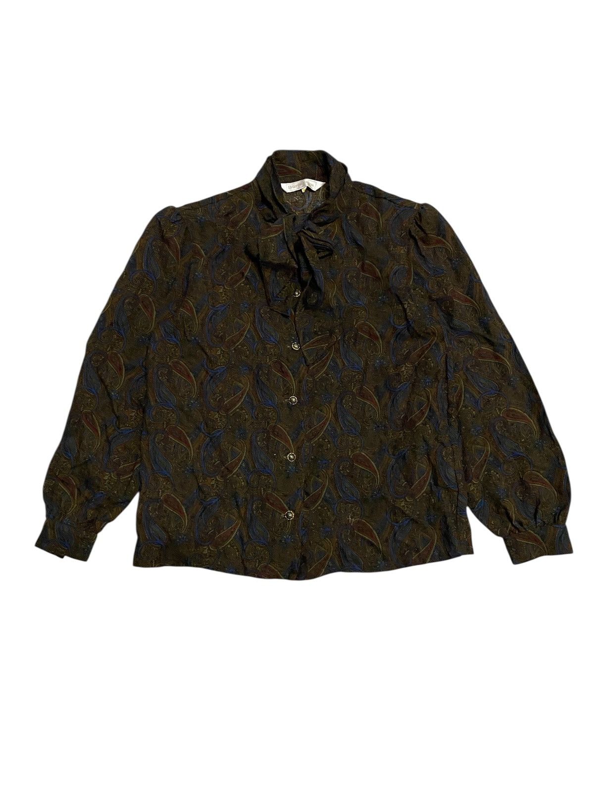 Burberry × Japanese Brand × Vintage Vintage Burberrys Paisley Blouse Size S / US 4 / IT 40 - 1 Thumbnail
