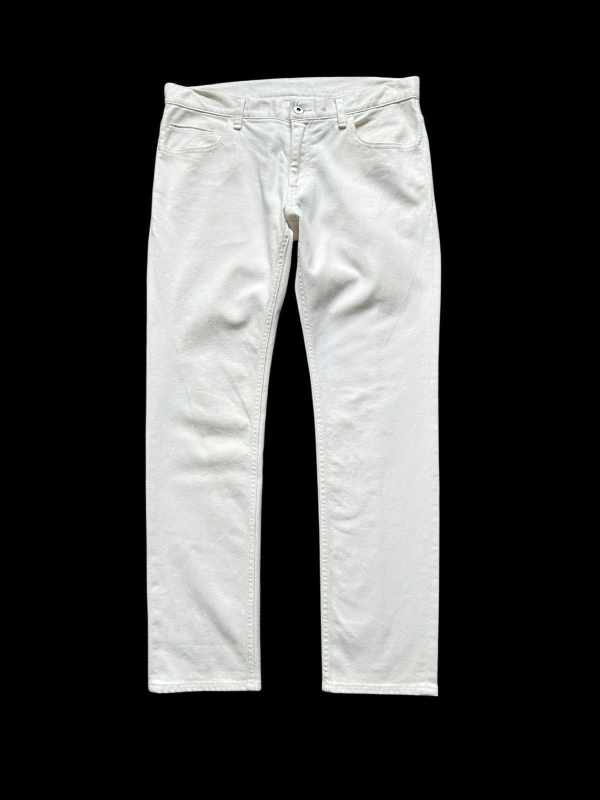 Uru 13FW URU - White denim jeans Size US 33 - 1 Thumbnail
