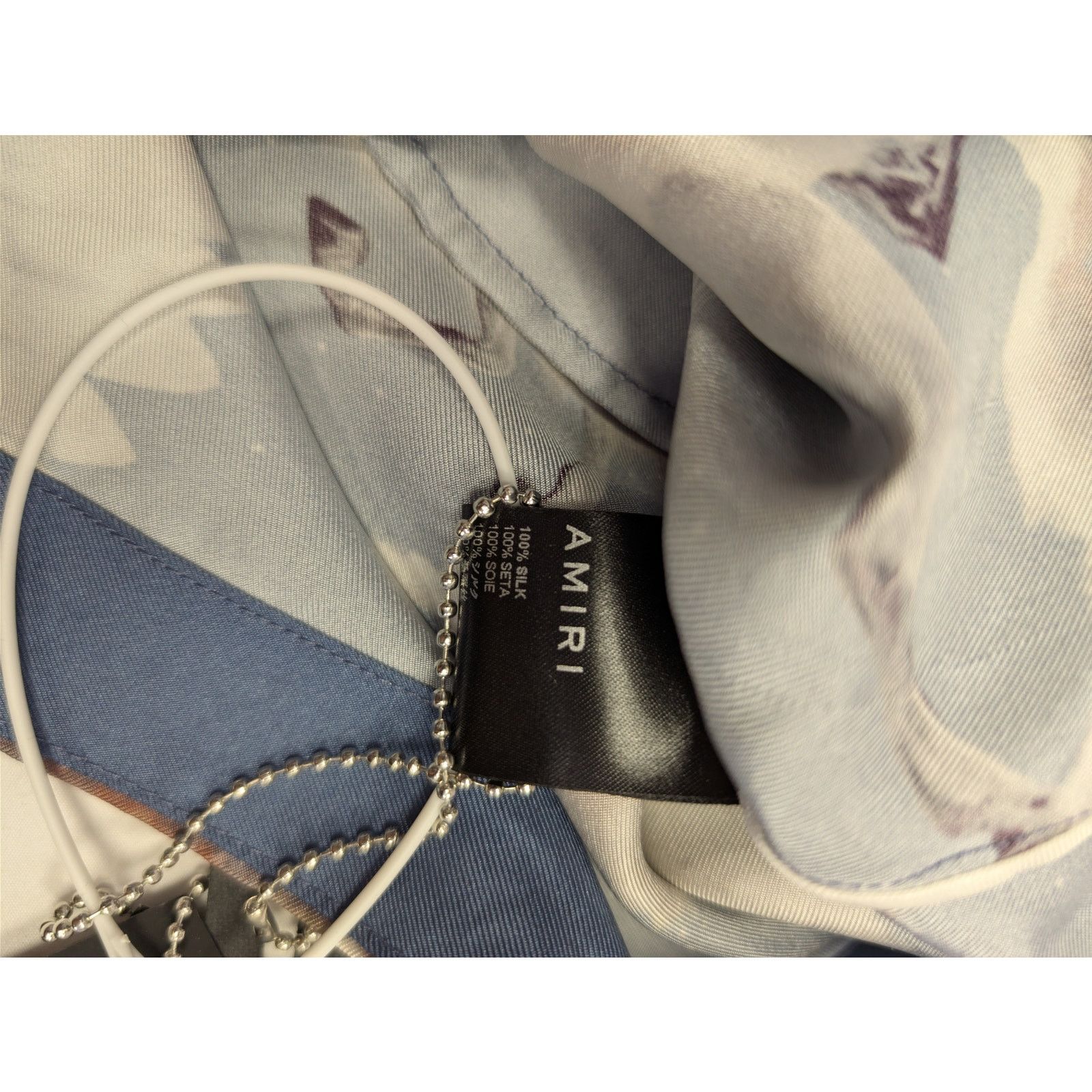 Amiri o1rshd1 CC20 Allover Pegasus PJ Shorts in Blue Size US 32 / EU 48 - 13 Thumbnail
