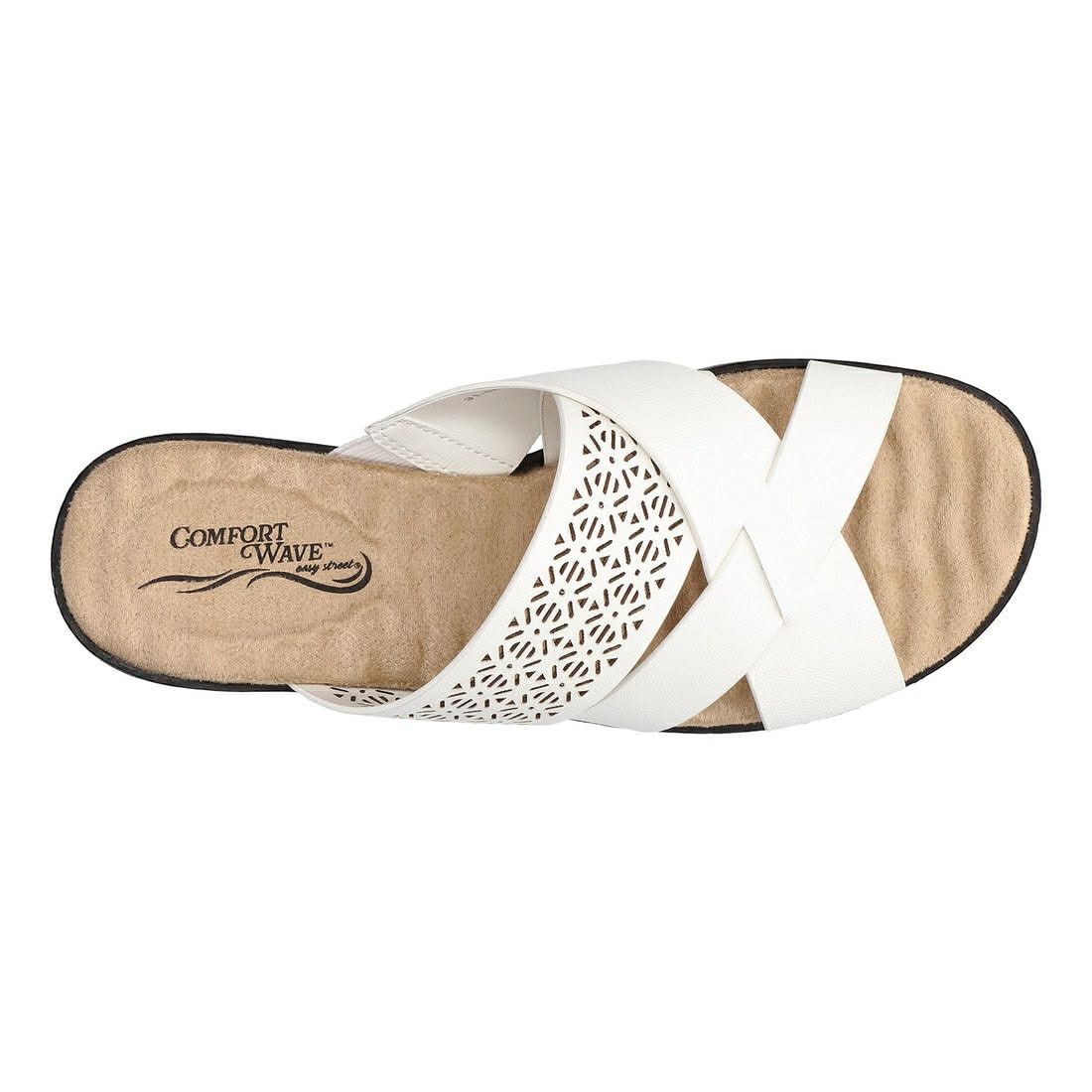 Other Easy Street Coho White Shoes Comfort Slip-On Sandals Size 7 Size US 7 / IT 37 - 5 Thumbnail