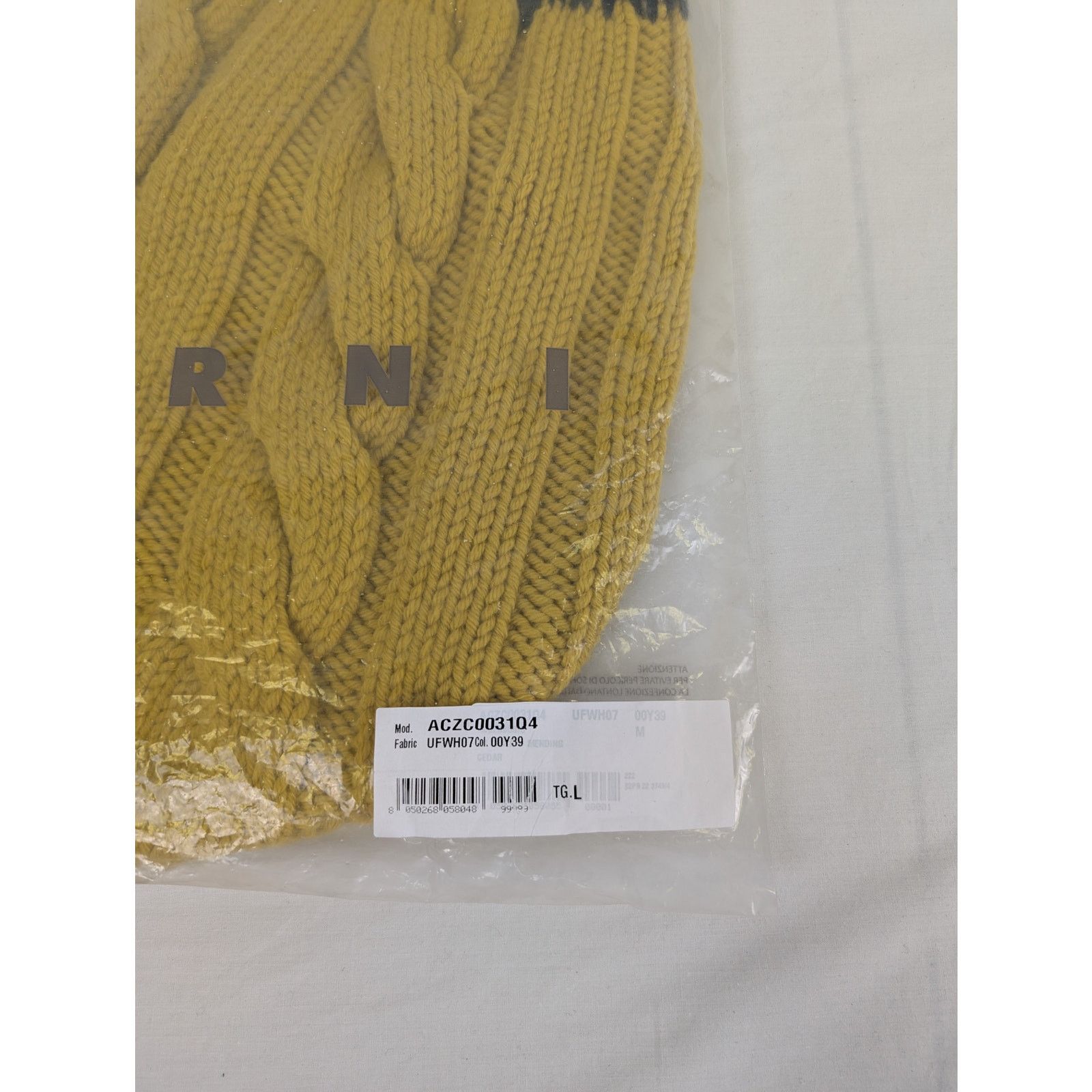 Marni o1rshd1 Size: L / Balaclava Scarf Cap / Hat in Yellow Size ONE SIZE - 18 Thumbnail