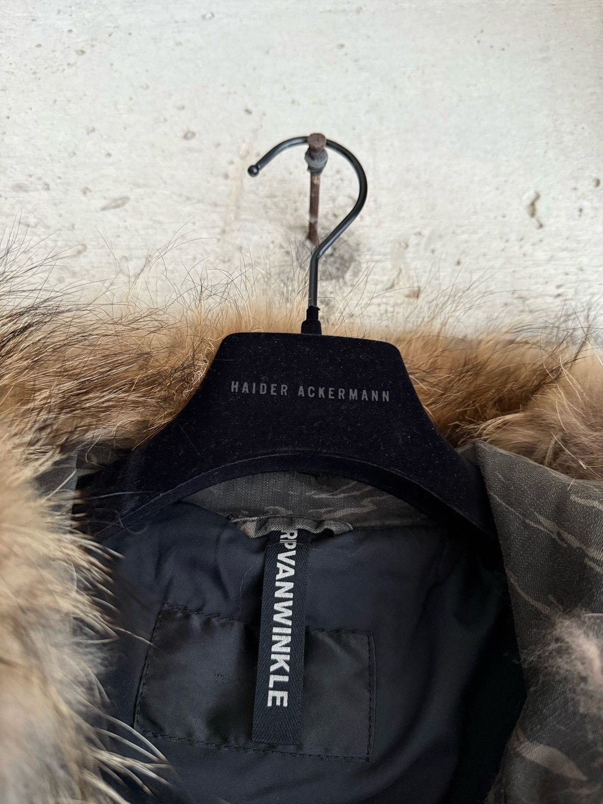 RIP VAN WINKLE × The Viridi-anne 18AW Fur-Hooded Mods Coat - www