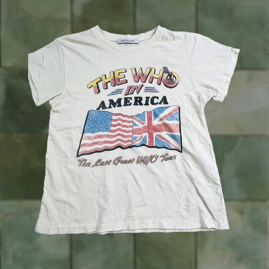 Vintage VINTAGE Daydreamer Shirt White The Who In America Tour Graphic Tee Band VTG Read Size US S / EU 44-46 / 1 - 1 Thumbnail