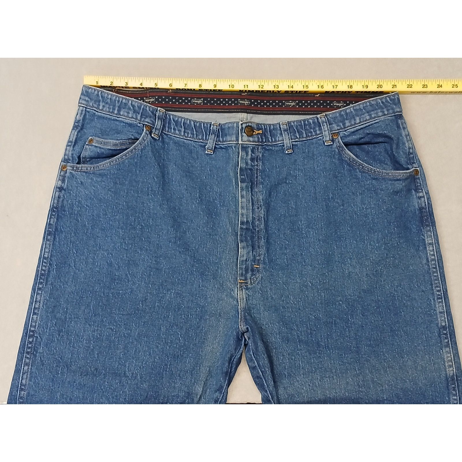 Wrangler Wrangler (46x29) Straight Stretch Waist Blue Denim Jeans Size US 30 / EU 46 - 3 Thumbnail