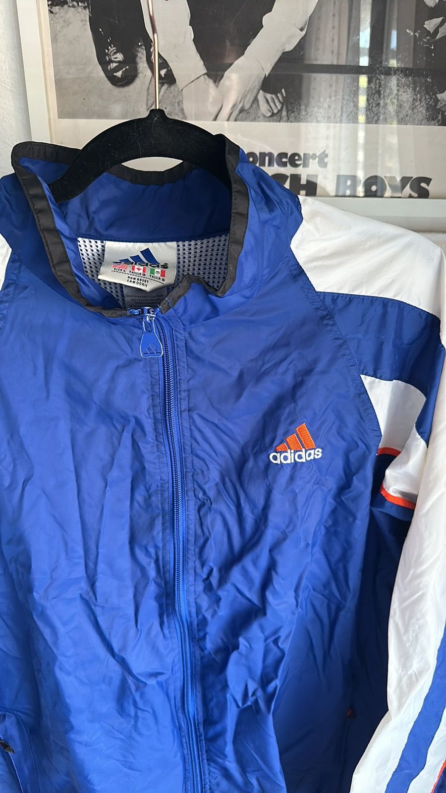 Adidas × Vintage Vintage Adidas full zip nylon track jacket Size US L / EU 52-54 / 3 - 2 Thumbnail