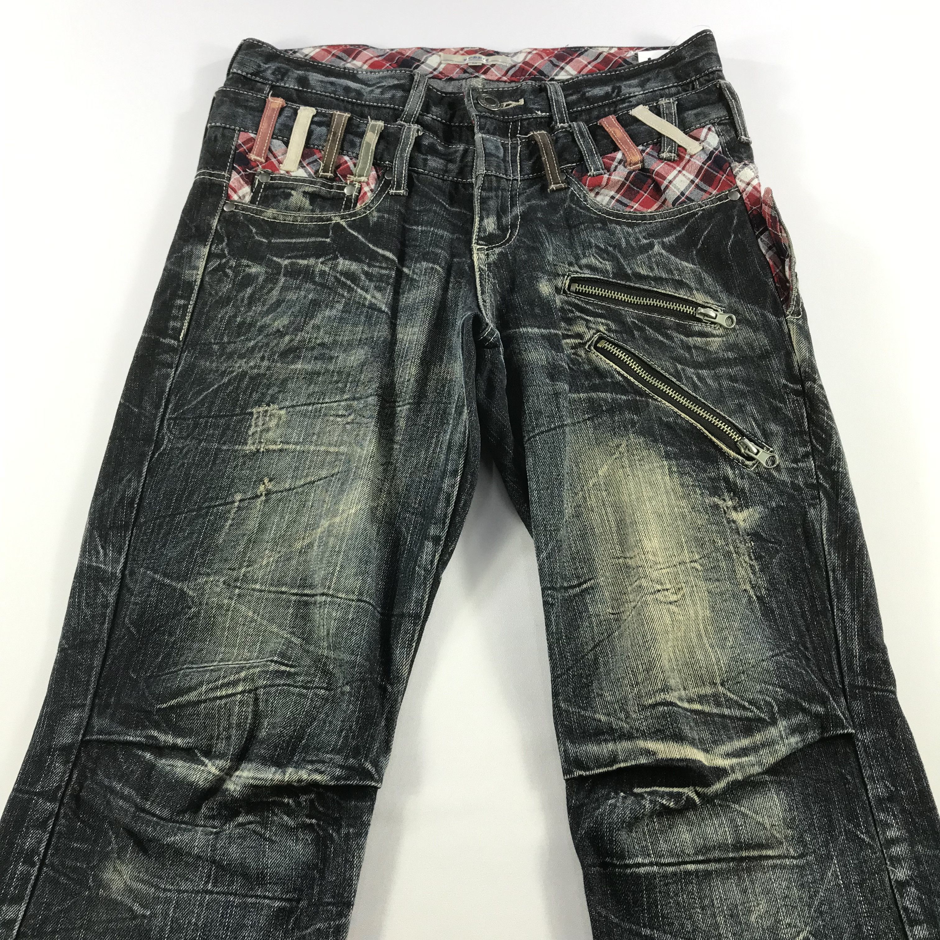 Japanese Brand Japanese Brand Roddie Double Waist Jeans Punk Denim KJ3192 Size US 32 / EU 48 - 3 Thumbnail
