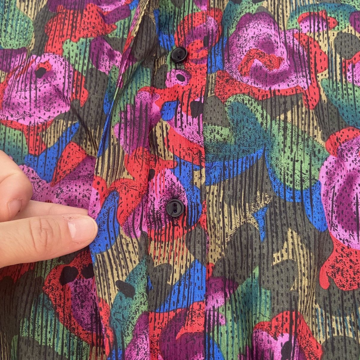 Vintage Notations All Over Floral Print Vintage Blouse Size L / US 10 / IT 46 - 7 Thumbnail