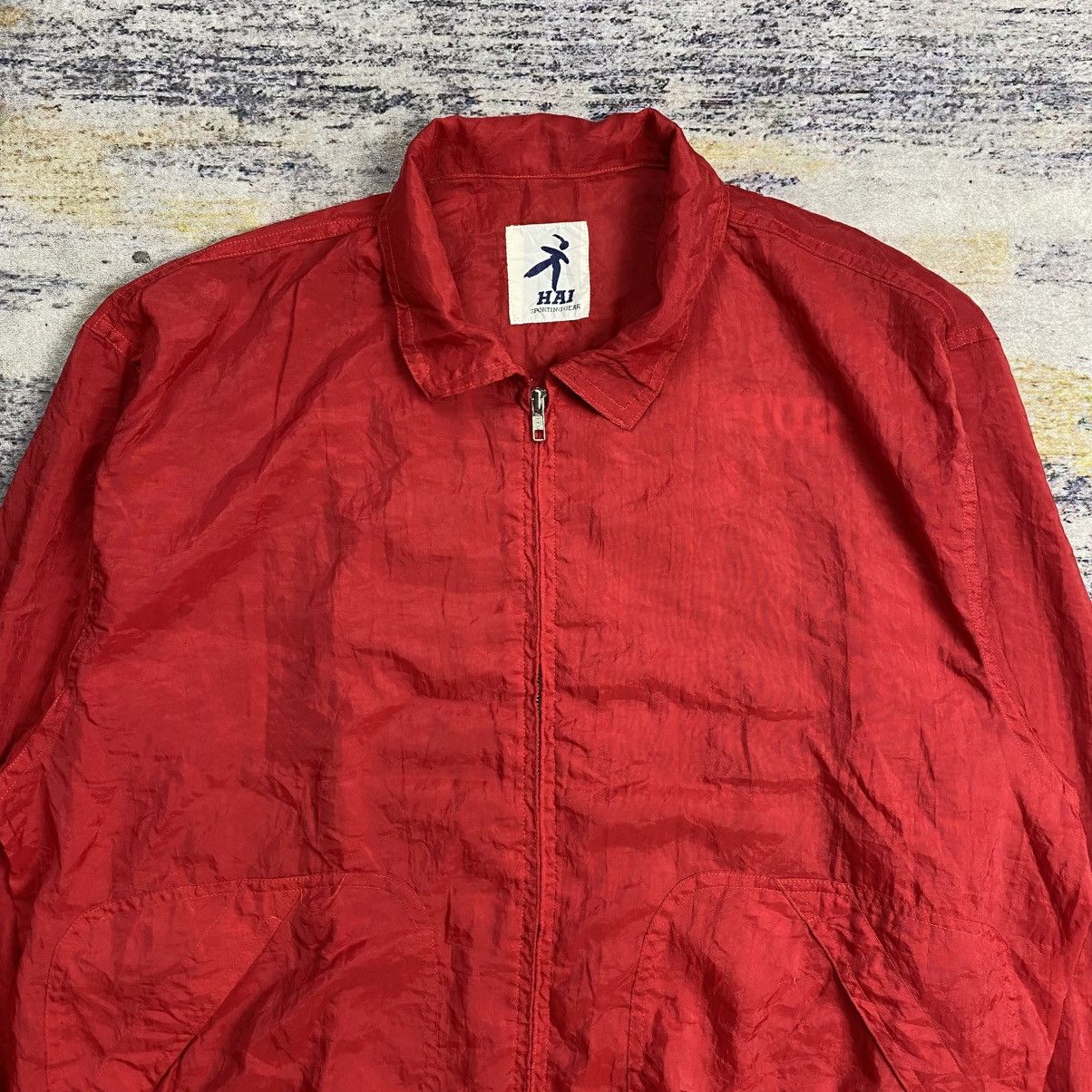 Hai Sporting Gear × Issey Miyake Vintage 90s Hai sporting gear big logo embroidery jacket Size US L / EU 52-54 / 3 - 5 Thumbnail