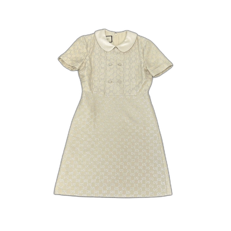 Gucci Gucci Baby Doll Collar Print Dress Size S / US 4 / IT 40 - 1 Thumbnail