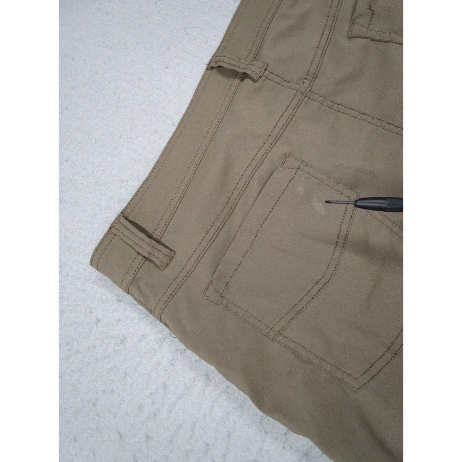 Prana PRAna Mens Slim Fit Brown Flat Front BRION Pants - Chino, 34W x 32L, 5-Pocket, Nylon Blend, Work, Casual, Outdoor, 34, Regular, Men's Pants Size US 34 / EU 50 - 6 Thumbnail