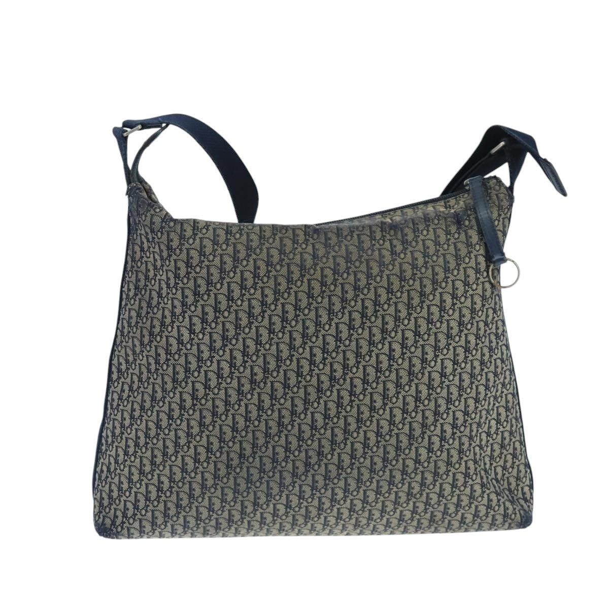 Dior DIOR Trotter Canvas Shoulder Bag Navy Size ONE SIZE - 3 Thumbnail