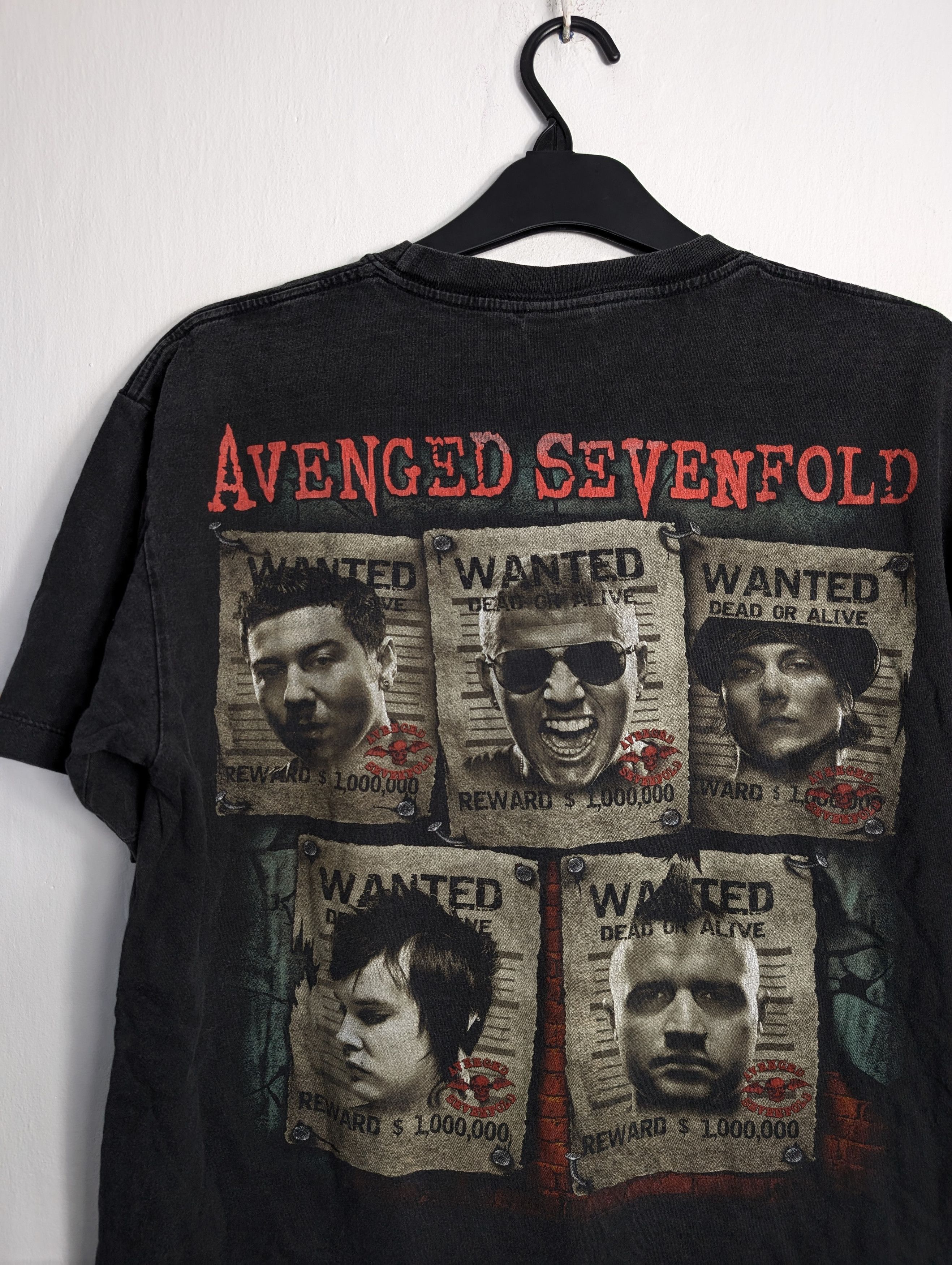 Band Tees Vintage Avenged Sevenfold Tee Faded A7X Band Shirt Y2K Rock Size US L / EU 52-54 / 3 - 5 Thumbnail