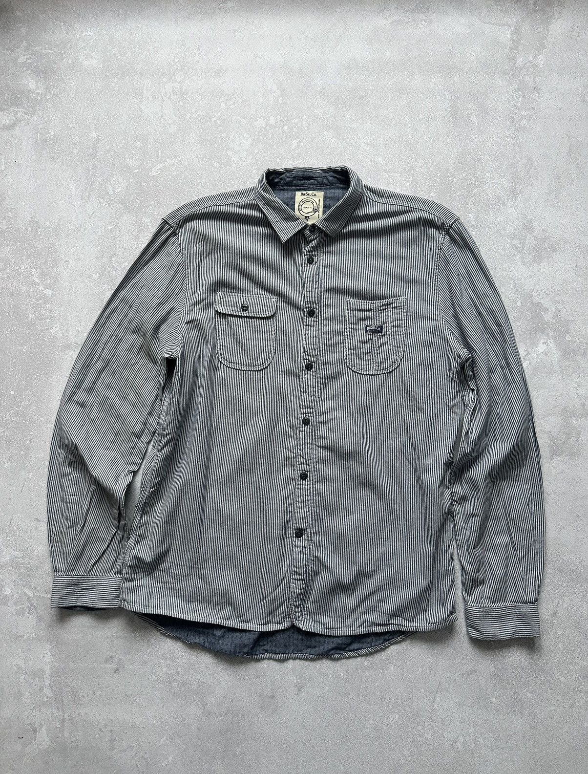 Diesel × Vintage Shirts long sleeve Diesel-Co slim fit size XXl Size US XXL / EU 58 / 5 - 1 Thumbnail