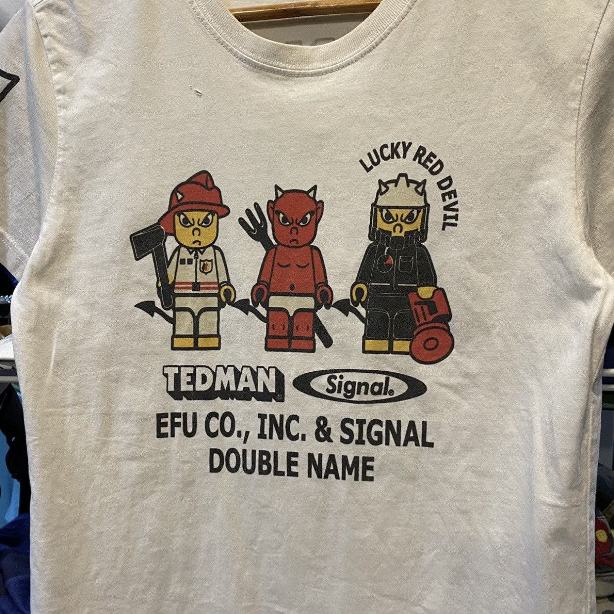 Tedman Vtg Japanese Brand TEDMAN x Signal LEGO Parody Graphic Tee Size US S / EU 44-46 / 1 - 5 Thumbnail