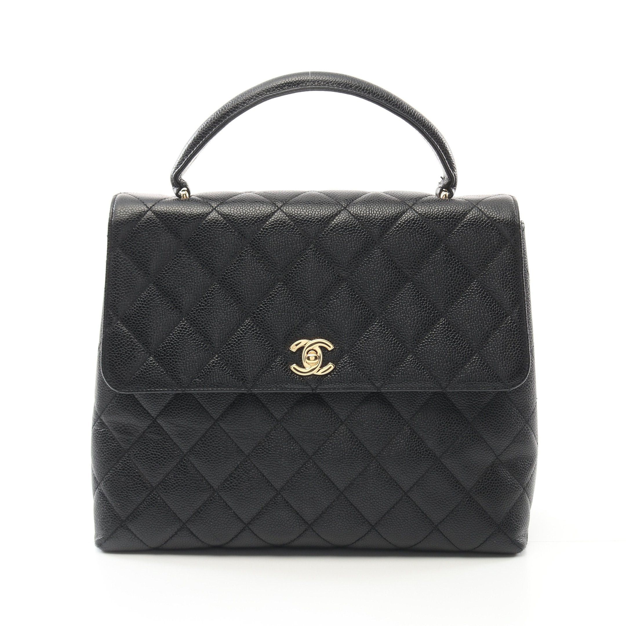 Chanel Chanel Matelasse Handbag Caviar Skin Black Gold Hardware Size ONE SIZE - 1 Thumbnail