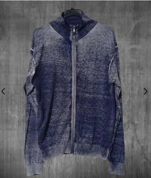 If Six Was Nine 2000's Desige Archive - Lampo Zip Up Cardigan Indigo Blue Size US M / EU 48-50 / 2 - 1 Thumbnail
