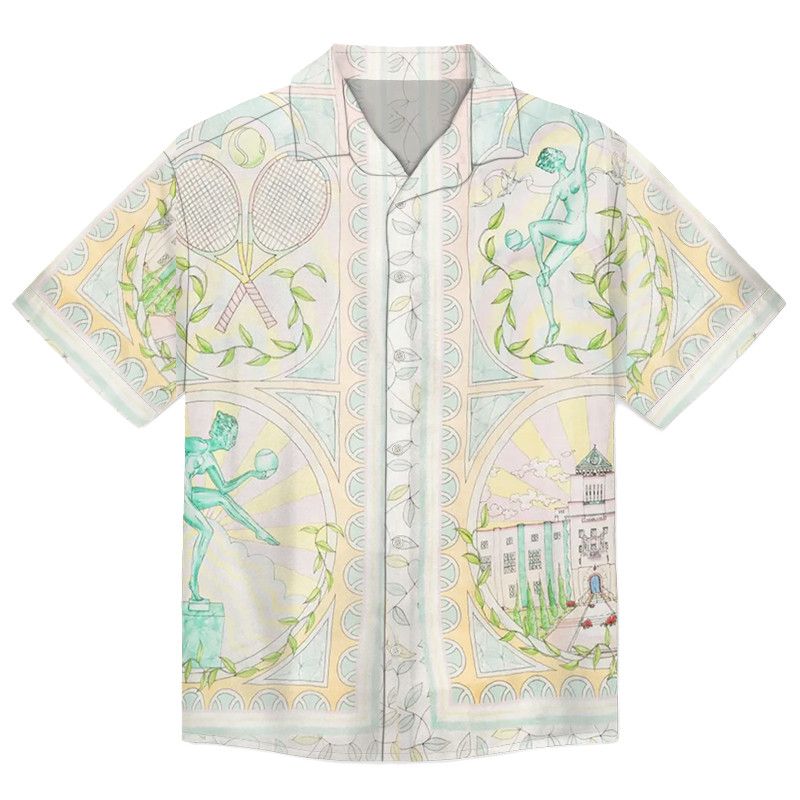 The Unbranded Brand × Vintage Vase-Print Shirt | Art Meets Fabric Size US S / EU 44-46 / 1 - 1 Thumbnail