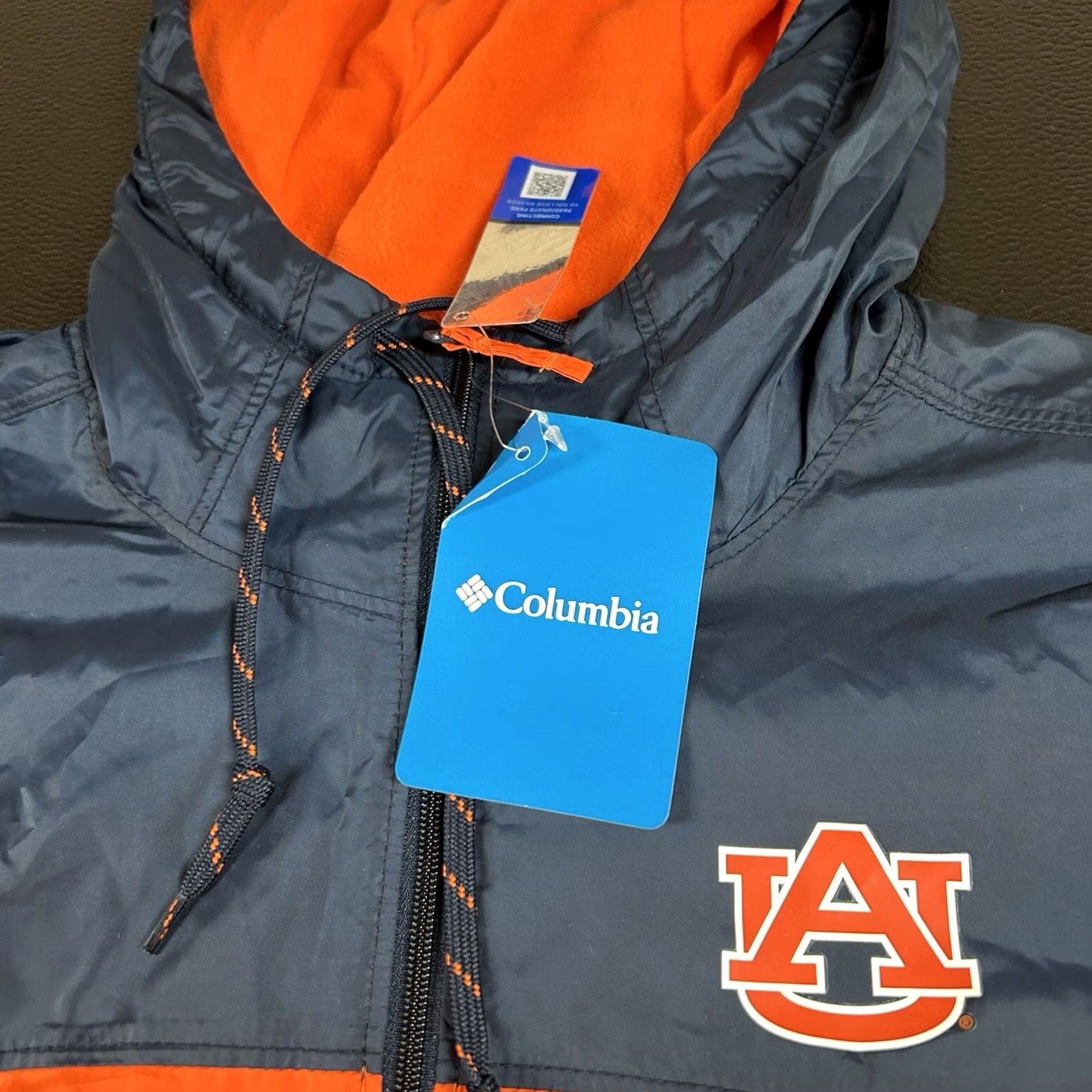 Vintage Columbia Windbreaker Jacket Womens XS Orange Full Zip NEW Size XS / US 0-2 / IT 36-38 - 2 Thumbnail