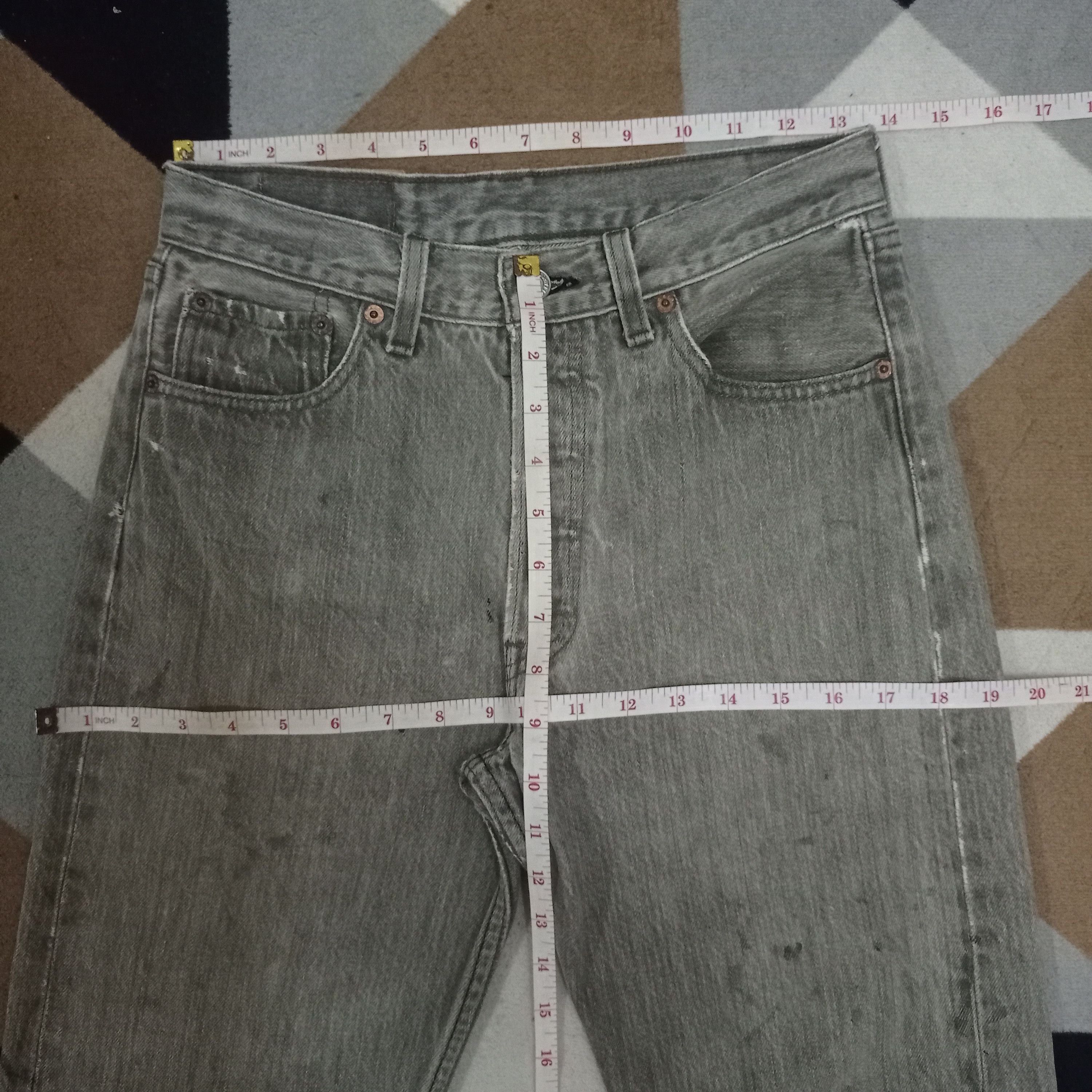 Levi's Vintage 90s Levis 501 Black Distressed Loose Jeans 27x33 Size US 27 - 11 Thumbnail