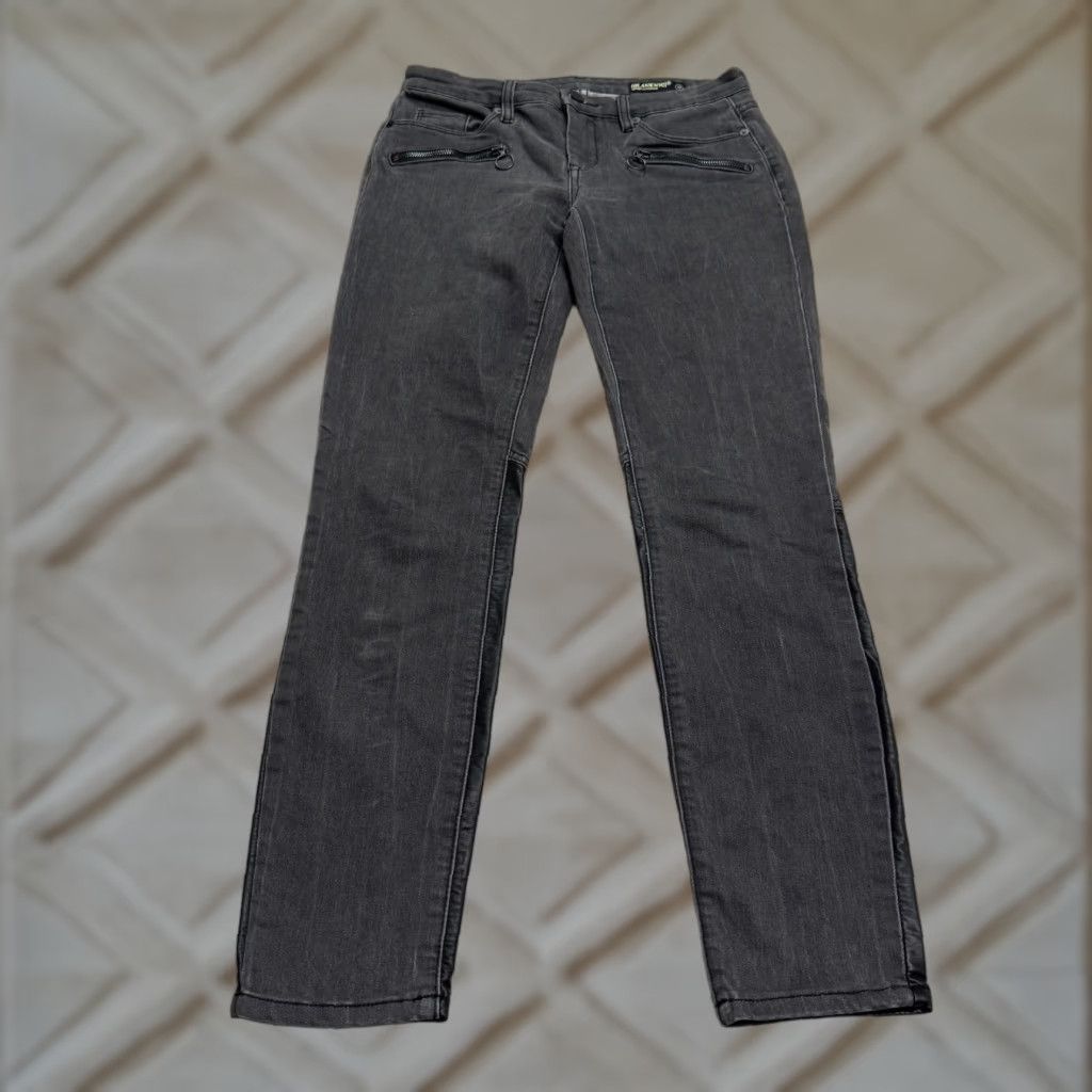 Vintage BLANKNYC Jeans Skinny City Streetwear 26 Gray Denim Women Adult Regular Inseam 28 in 5-Pocket Zipper Button Utility Size 26" / US 2 / IT 38 - 1 Thumbnail
