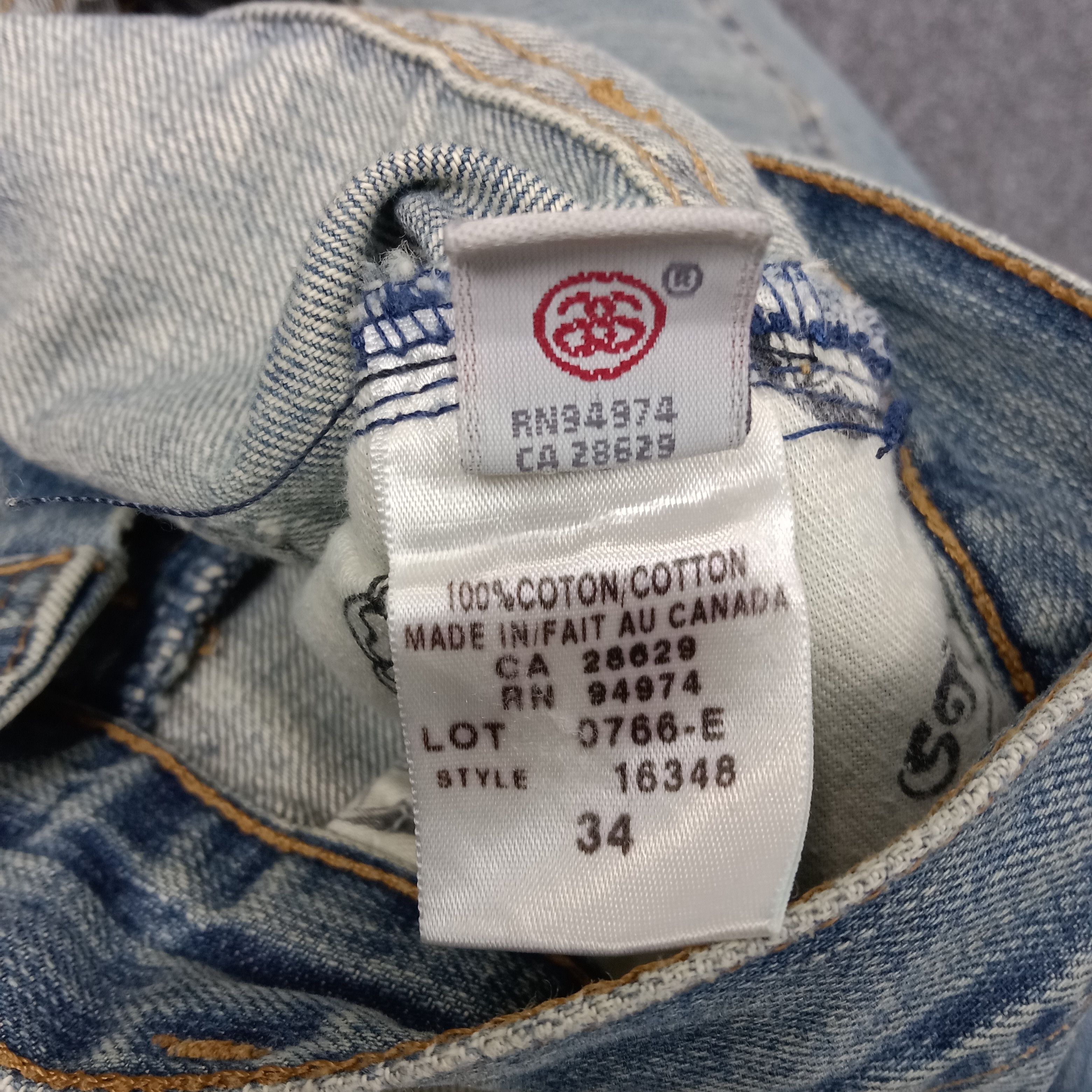 Stussy Stussy American Streetwear Style Denim Jeans C228N11 Size US 35 - 16 Thumbnail