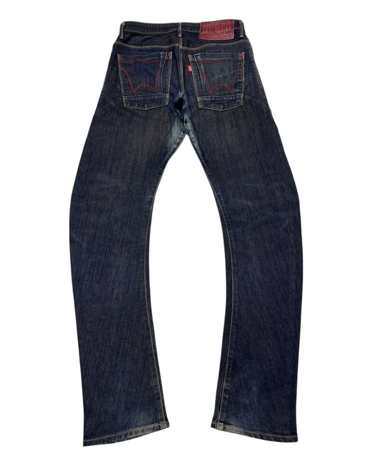 Kapital 🔥EDWIN Blue Trip Curve Jeans Distressed Denim PPFM Style Size US 30 / EU 46 - 2 Thumbnail