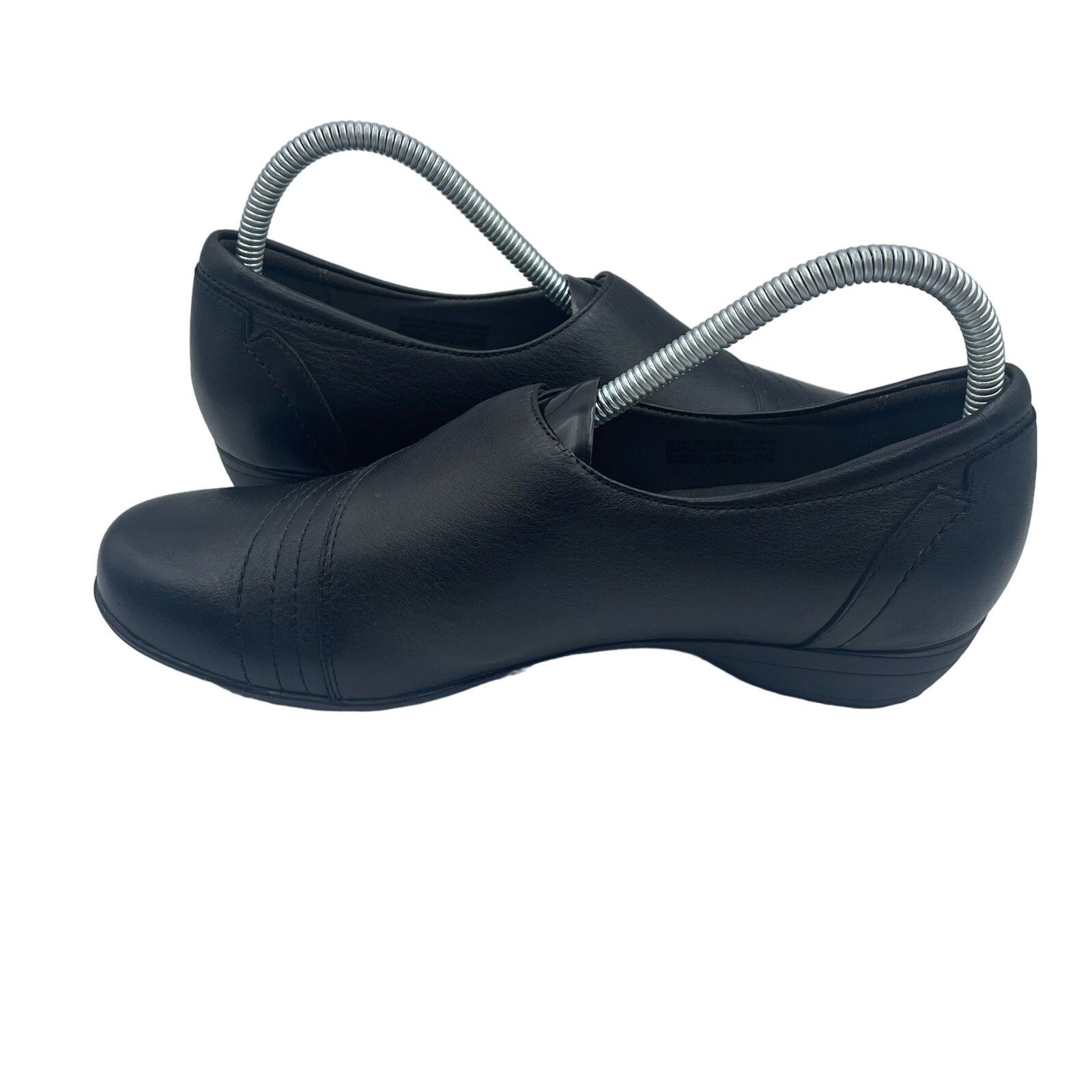 Dansko Dansko Franny Nubuck Leather Loafers Clogs Shoes Black 39 Size US 8.5 / IT 38.5 - 6 Thumbnail