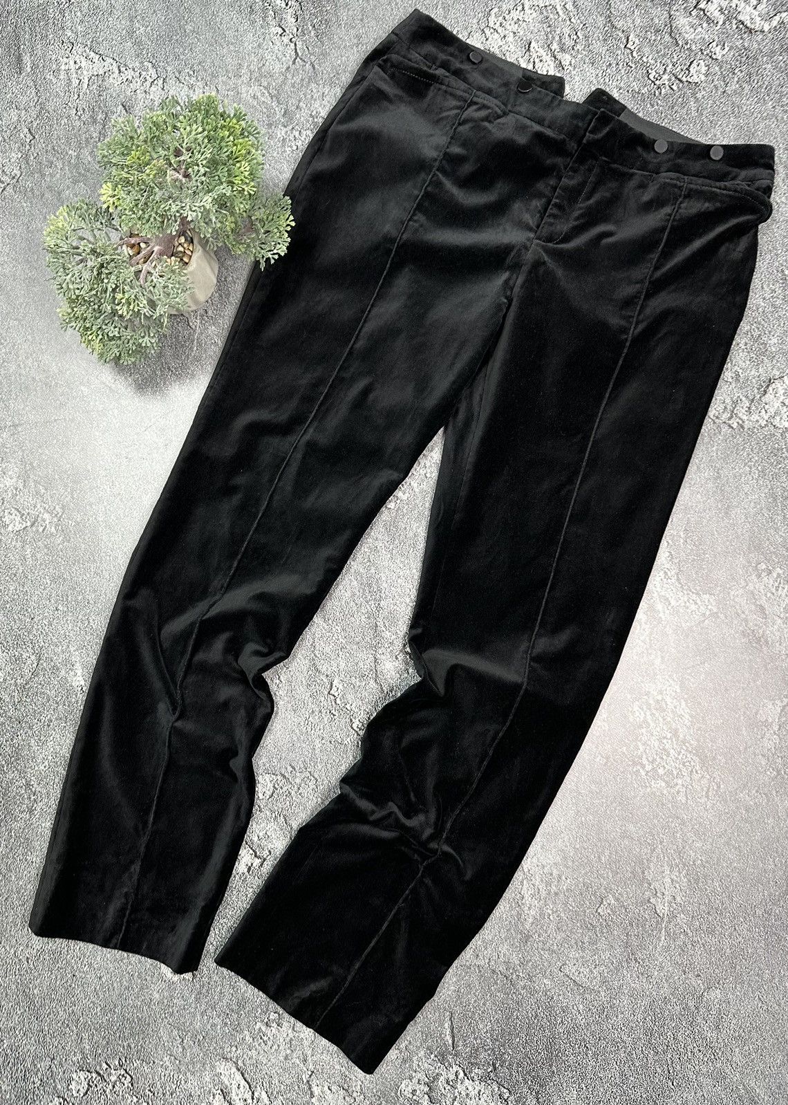 Joseph Joseph velvet pants Women’s Black Velour Luxury Size 28" / US 6 / IT 42 - 1 Thumbnail
